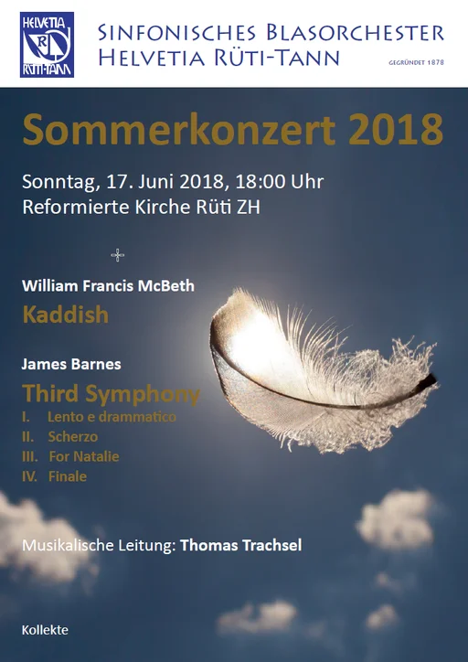 2018 Sommerkonzert Konzertprogramm