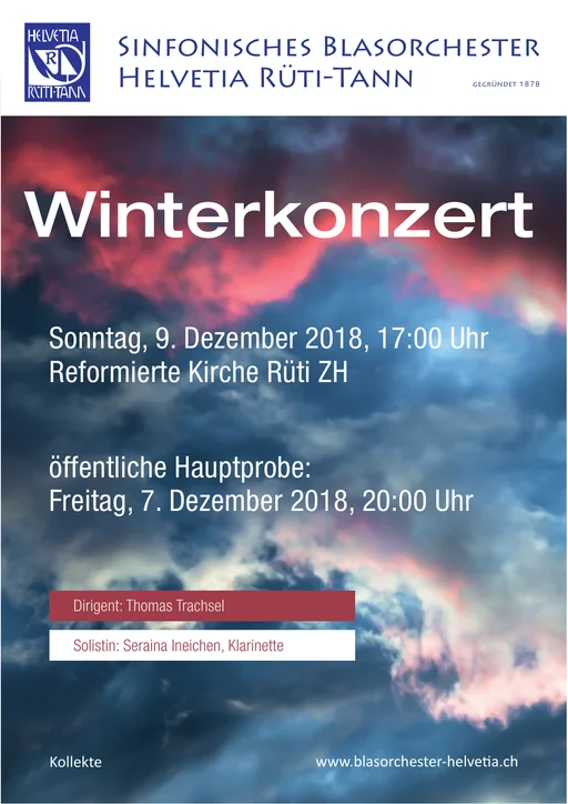 2018 Winterkonzert Konzertprogramm