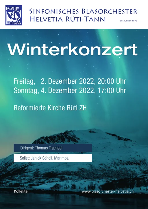 2022 Winterkonzert Konzertprogramm