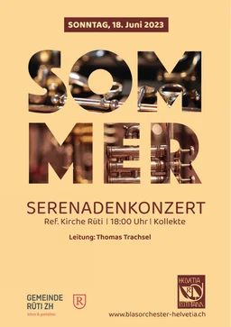 Titelseite des Konzertprogramms Serenadenkonzert 2023