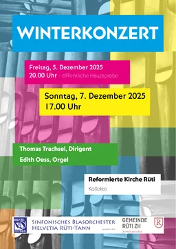 Titelseite des Konzertprogramms Winterkonzert 2025